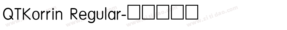 QTKorrin Regular字体转换